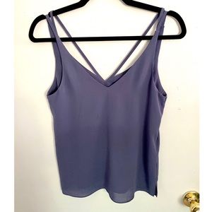 Topshop Lilac Strappy Blouse